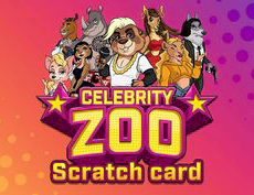 Celebrity Zoo Scratch Card